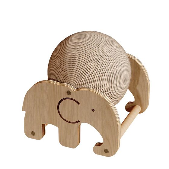 
Sisal cat scratching ball vertical solid wood cat scratching board to relieve boredom and grinding claws wear-resistant, bite-resistant and scratch-resistant cat scratching board
