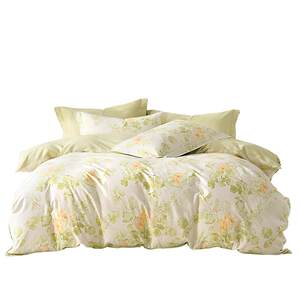 
Mercury Home Textiles 100% pure cotton AB double version set quilt cover sheet breathable home four-piece bedding set