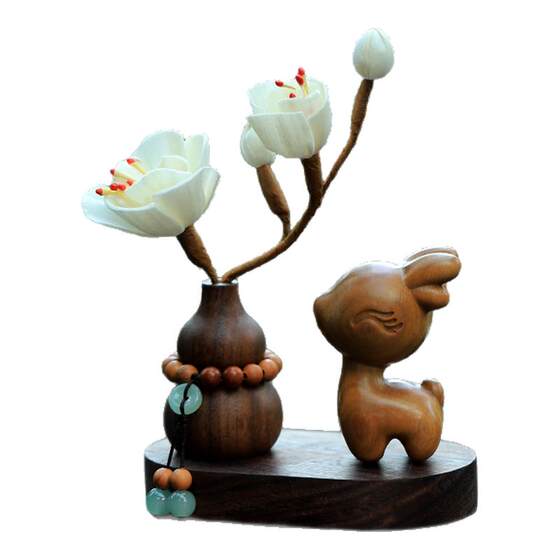 
Car ornaments, car center console, interior decorations, green sandalwood, Yilu, Ping An, high-end sense, 2026 new style for men and women
