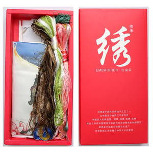 Su Xiu embroidery handmade DIY kit self -embroidery material package Beginning self -embroidery entry -stroke Magnolia flower and bird map Suzhou