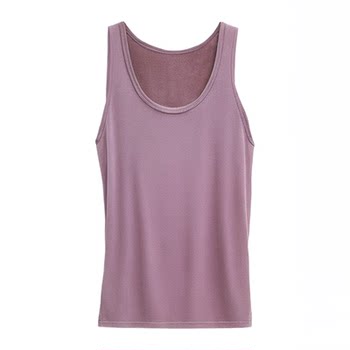 Modal small camisole with breast pads for women summer round neck inner bottoming sleeveless large size thin outer top