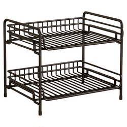 Stable and load-bearing kitchen sink storage rack without drilling holes