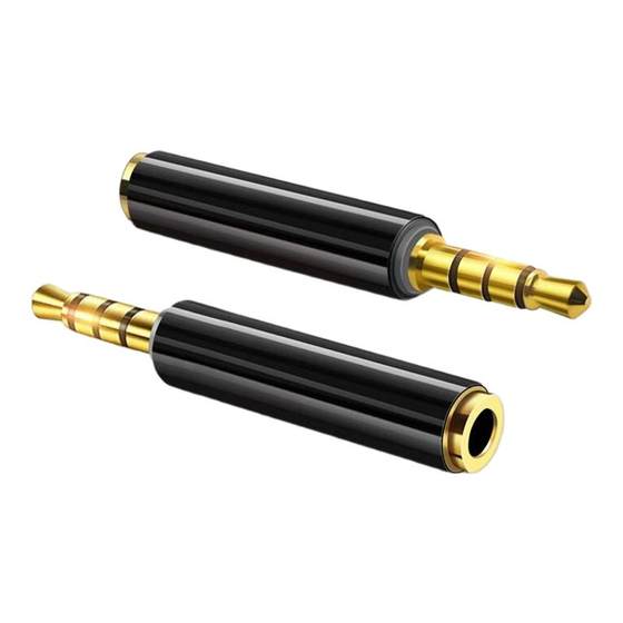 
Suitable for 3.5mm male 4-section to 3-section female mobile phone headset 4-section to 3-section male and female 4-pole to 3-pole converter connector