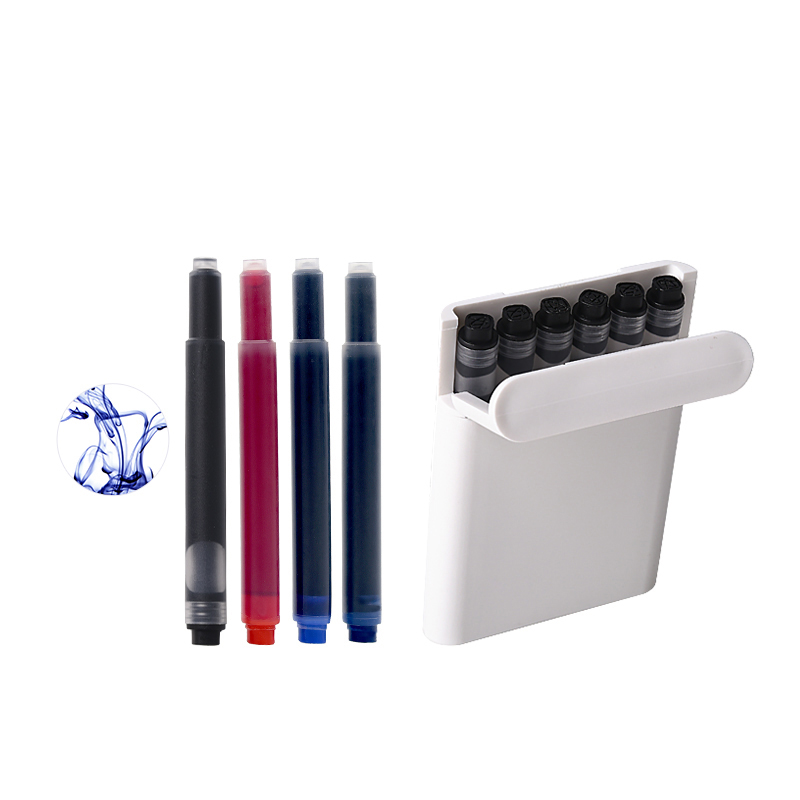 KACO长款大容量墨胆蓝黑色钢笔墨水通用欧系钢笔墨囊不堵笔6支装
