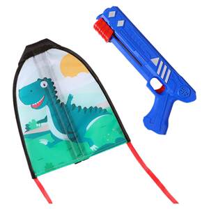 Ejection kite aircraft handheld guns fired gun children spring travel outdoor toys little boy hand skids and bamboo dragonfly