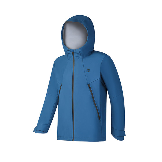 
FILA official men's woven jacket 2025 spring new basic simple fitness sports hooded jacket