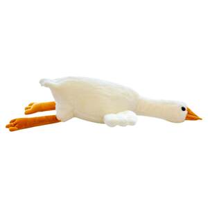 
Big white goose plush toy large doll boy rag doll on the bed to comfort doll girl sleeping and hug pillow