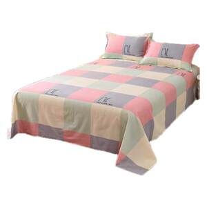 Net red bed single piece 1.2 meters 1.5 Single student dormitory grinding hair Simple printed two -person children in spring and summer are single
