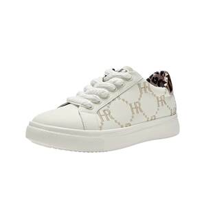 
HR Helena sneakers 2026 spring new casual women's shoes flat-soled European leopard print niche sports white shoes