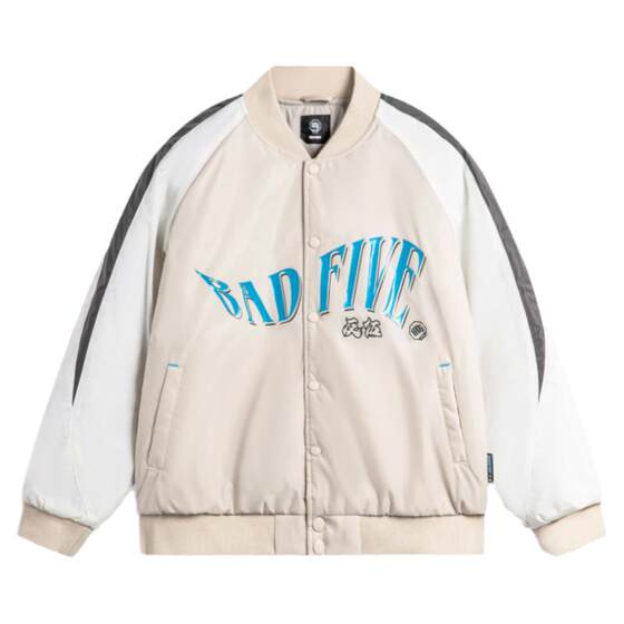 
Lining/Li Ning genuine anti-wu BADFIVE men's three-dimensional cut loose warm cotton jacket AJMU017