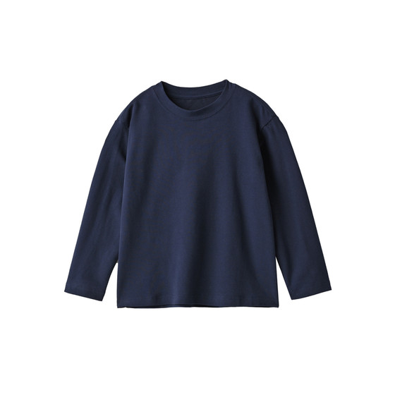 
Children's round neck long-sleeved cotton T-shirt, boys and girls basic base shirt, size 180 medium-sized children's spring and autumn style, children's clothing