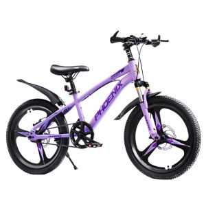 Phoenix Children's Bicycle Girls Aged 6 to 12 Girls Mountain Disc Brake Speed ​​Transmission Primary School Students Bicycle Medium and Large Children's Bicycle