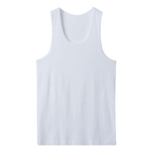 
Three guns men's knitted vest breathable sweat-absorbing sweat shirt cotton base thin summer stretch I-line sports top