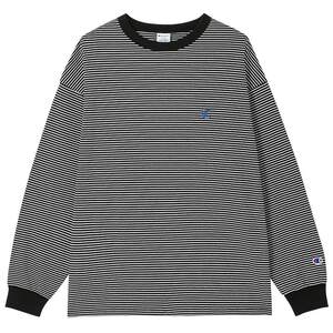 
Champion champion long-sleeved T-shirt men's pure cotton base top contrast color casual retro women's base shirt autumn