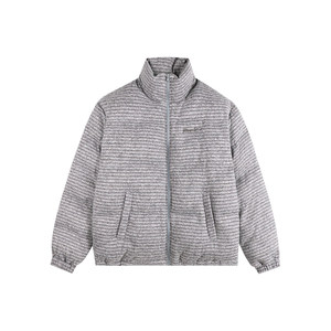 
ATRY Striped Cotton Jacket Men's 2025 New Winter Trendy Brand Thickened Couple's Wear Wool Cotton Jacket Women