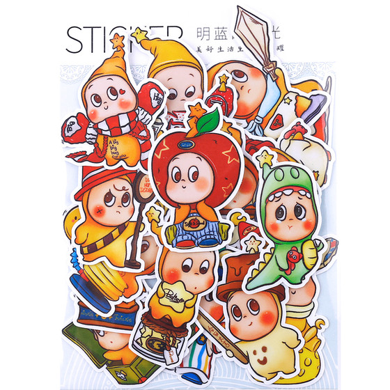 
We are all stars and cute children and girls stickers hand note mobile phone case stickers tablet internet celebrity small material