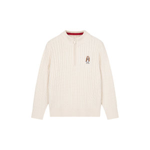 
Xiabushi children's clothing boys' thread in autumn and winter new style big children's sports loose sweater children's casual pullover knitted sweater