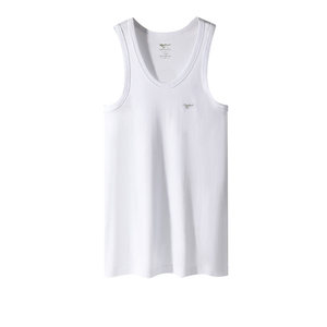 
Seven Wolves Pure Cotton Men's Vest Men's Base Loose Underwear Roof Two Strong Strong Slinging Vest Men's Old Man Shirt