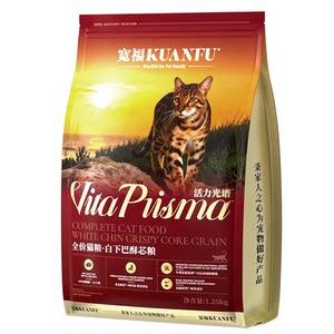 
Kuanfu original fresh meat crispy core cat food low-fat full-price nutritious white chin adult and kitten high protein cat food