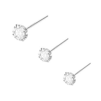 zircon earrings with beautiful temperament earrings and ear holes