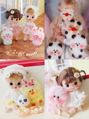 taobao agent OB11 Pet BLYTHE Doll BJD Mini Little Animals Holding Pets Little Clips with Puppets with Puppets