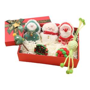 Christmas pet toy gift box gift dog grinding teeth, biting cat teasing cat stick cat mint packaging box gift bag
