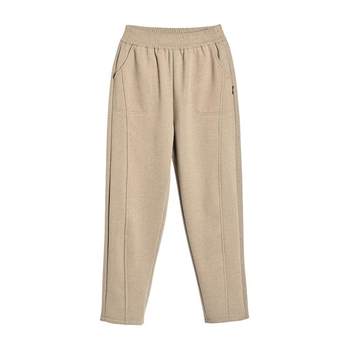 
Winter fleece pants for middle-aged and elderly mothers high-waisted trousers