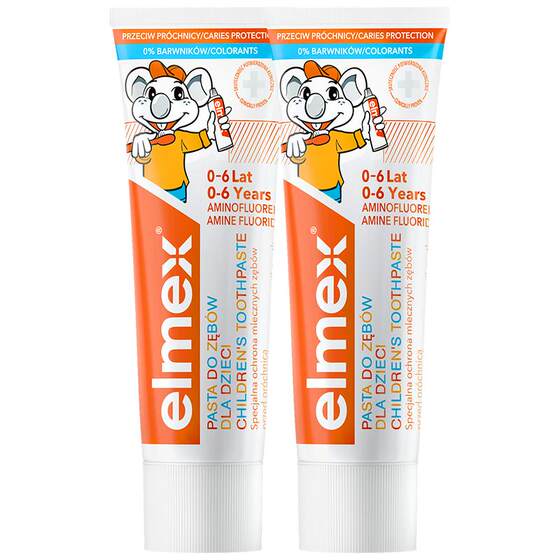 
elmex anti-cavity toddler 0-6-12 fluoride-containing toothpaste for children in deciduous teeth