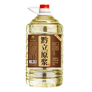 Home-brewed 5L large barrel Guizhou sauce-flavor puree sauce pure grain sorghum bulk 53-degree highly soaked liquor