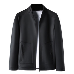 
Haining genuine leather jacket for men 2025 autumn and winter new casual men's wear men's middle-aged first layer cowhide leather jacket