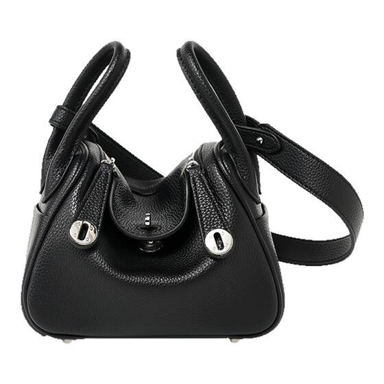 
Bag of parody2025 new mini Lindi bag genuine leather doctor bag crossbody hand pillow medicine bag