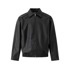 
MRCYC retro style handsome short leather jacket men's autumn loose casual lapel jacket Korean style commuting style