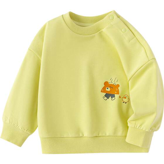 
Balabala baby sweatshirt boys and girls long-sleeved T-shirt spring and autumn new children's clothing bottoming shirt top trendy kid