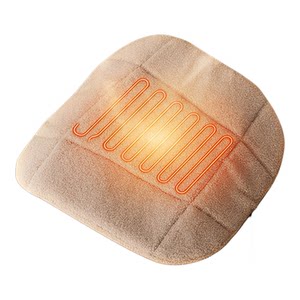 
Ergonomic seat cover lamb plush with electric heating office heating butt cushion Xihao black and white tone Yongyi universal
