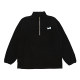 Black Meow Pixel 22AW Black Meow Jump Embroidery Single Layer Black Polar Fleece Jacket Half-Zip Casual Loose Sweatshirt