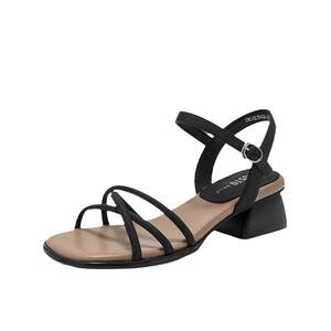 
Dadong black versatile women's sandals women's summer outer wear high-end 2026 new summer fashion thick heel high heels