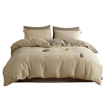 TeenieWeenie solid color cotton brushed four-piece set