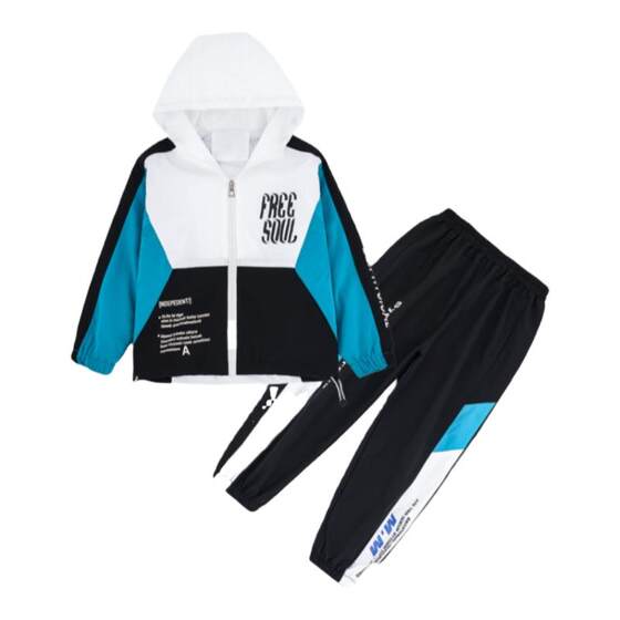Boys spring suit children's sportswear 2026 new style medium and large children's fashionable boys' street spring and autumn three-piece set trend