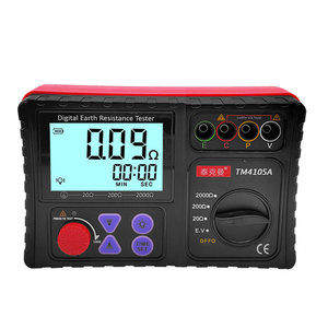 Ground resistance tester resistance measurement instrument connects to the ground resistor to prevent lighting, light Volksa TM4105A
