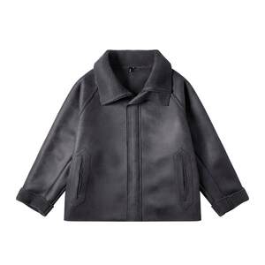 
NMAX large size trendy brand men's clothing 25 winter new pu fur one-piece warm jacket large lapel crisp cotton jacket