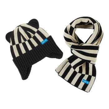 hugz wool ear protection warm knitted hat