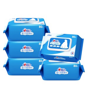 Xinxiangyin baby wipes for hand and mouth butt special newborn baby wet tissue for baby for family affordable 5 large bags
