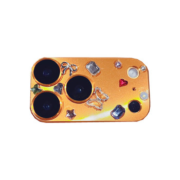 
Apple 17 promax metal lens film rhinestone integrated