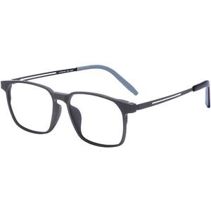 Pure titanium myopia glasses men can be equipped with a degree of finished black glasses frame big face super light eyes