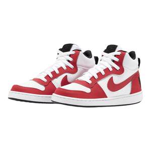 
Nike Court Borough Mid Women's White and Red Retro Sports High Top Shoes 839977-103