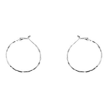 European and American exaggerated circle silver needle earrings