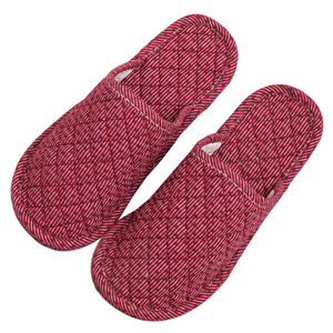Fabric cloth bottom slippers Silent wood floor men's home room quiet anti -slip spring autumn and winter home cotton slippers women
