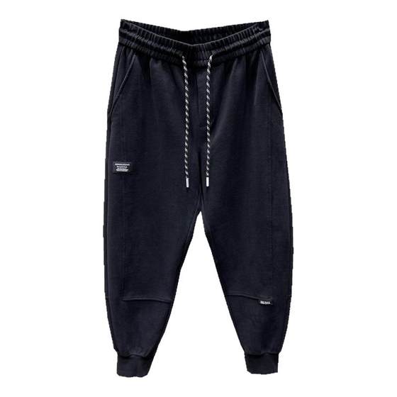 Japanese retro foot ties casual sports pants men's autumn and winter washing and tailoring loose small feet popular harem pants
