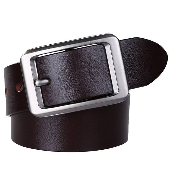 
Niu Dangjia genuine leather belt men's pin buckle young pure cowhide belt casual versatile leather belt business men's belt