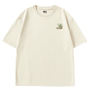 
Baleno S/K pure cotton T-shirt men's new light beige heavy men's long-sleeved spring and autumn bottoming shirt men's T-shirt A